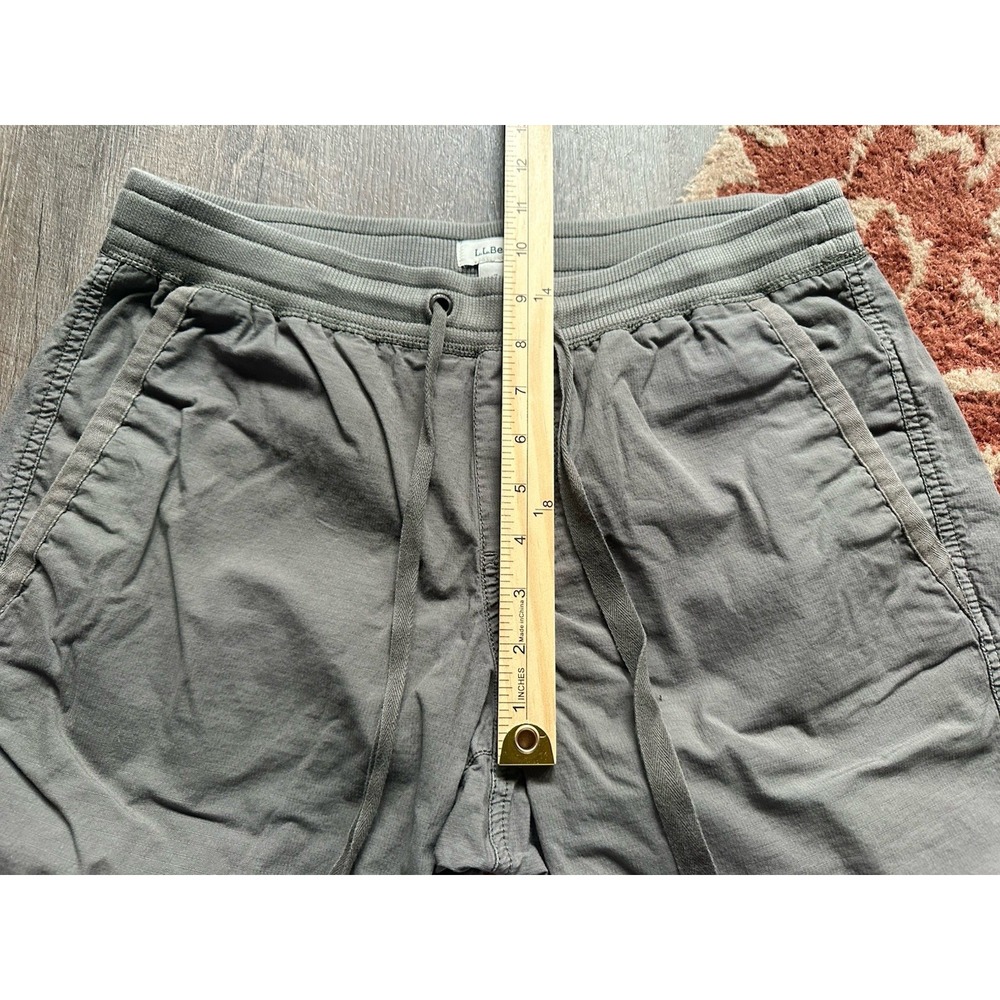 L L Bean Cropped Capri Pants‎ Cotton Blend Gray Small S - Picture 3 of 7
